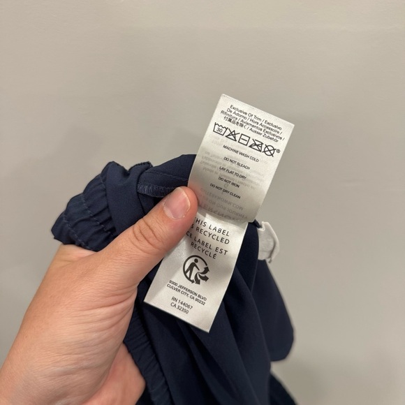 Outerknown Nomadic Volley Drawstring Shorts Navy Blue Athletic Quick Dry Large - Picture 7 of 8